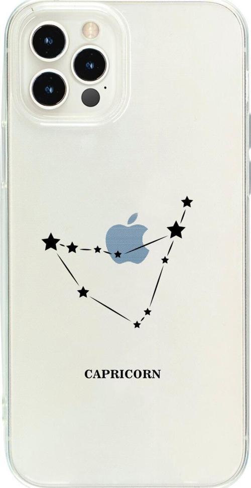 İphone 15 Pro Terazi Yıldız Desenli Şeffaf Telefon Kılıfı