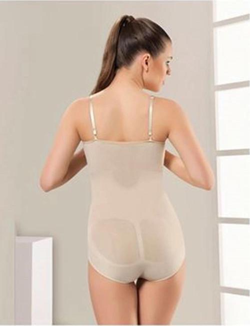 Ten Açık Göğüs Çıtçıtlı Dikişsiz Korse - 756