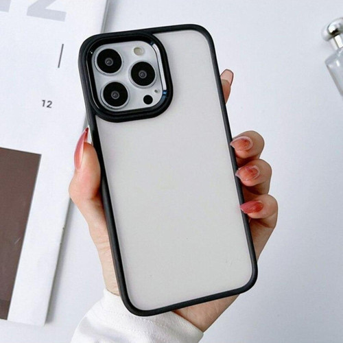 İphone 14 Pro Max Uyumlu Renkli Nikelaj Krom Kamera Koruma Yükselti Detaylı Kılıf