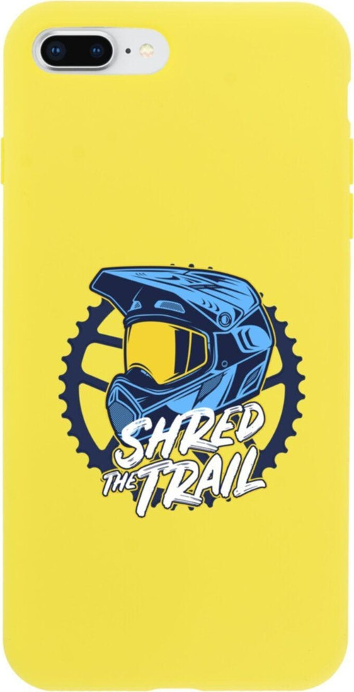 İphone 7 Plus Shred The Trail Tasarımlı Sarı Telefon Kılıfı
