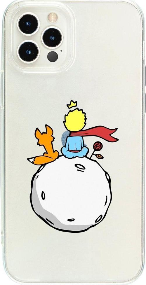 İphone 14 Pro Max Küçük Prens Desenli Şeffaf Telefon Kılıfı