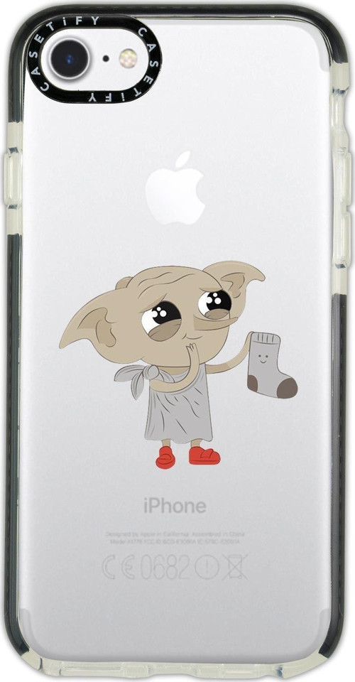 İphone 6 Casetify Dobby Desenli Anti Shock Premium Silikonlu Siyah Kenar Detaylı Telefon Kılıfı