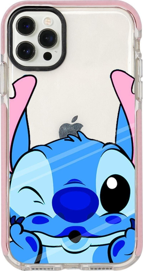 Iphone 12 Pro Stitch Desenli Candy Bumper Silikonlu Telefon Kılıfı