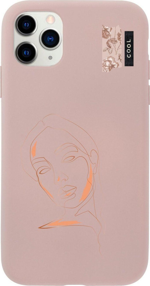 Iphone 11 Pro Max Cool Art Tasarımlı Pembe Telefon Kılıfı
