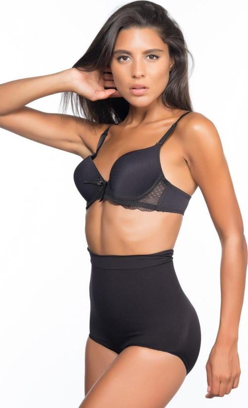 SİYAH   Yüksek Bel Masajlı Slip Korse