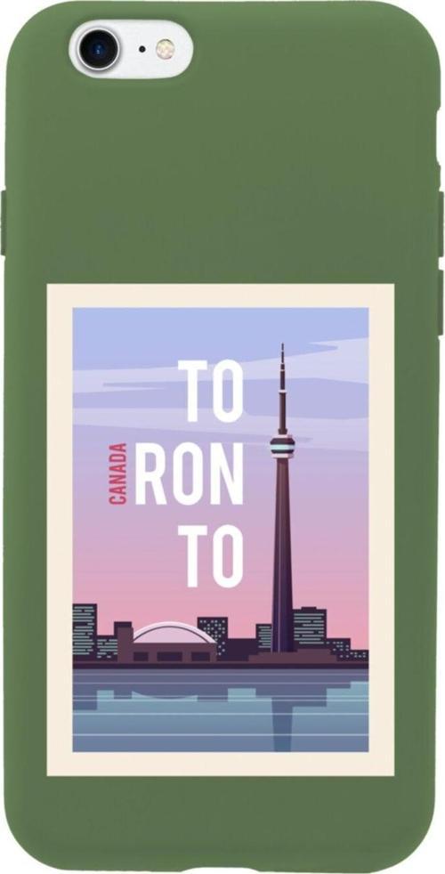 İphone 8 Canada Tasarımlı Haki Telefon Kılıfı