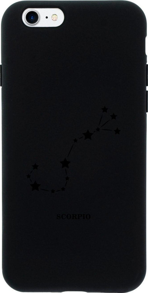 İphone 7 Akrep Yıldız Tasarımlı Siyah Telefon Kılıfı