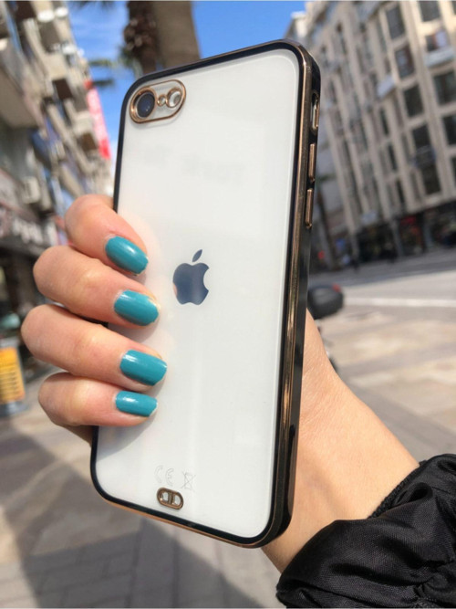 İphone 7 Electrolize Silikonlu Premium Şeffaf Kılıf
