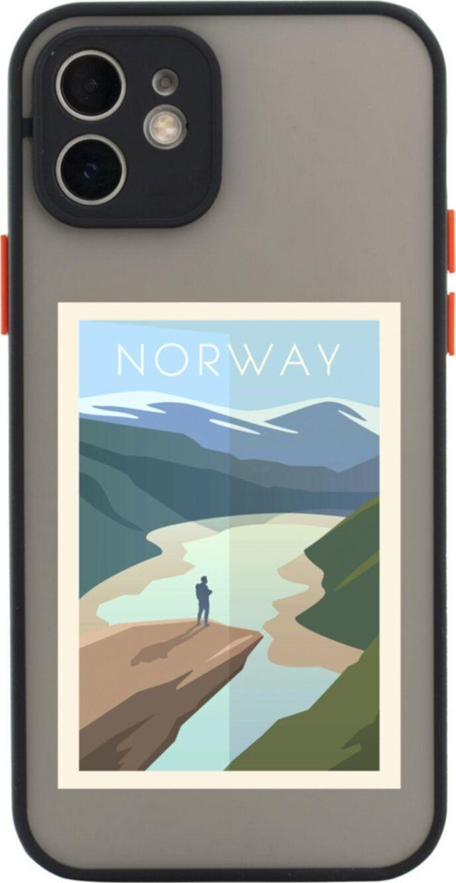 Iphone 11 Lüx Kamera Lens Korumalı Norway Siyah Telefon Kılıfı