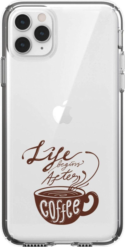Iphone 11 Pro Coffee Şeffaf Telefon Kılıfı