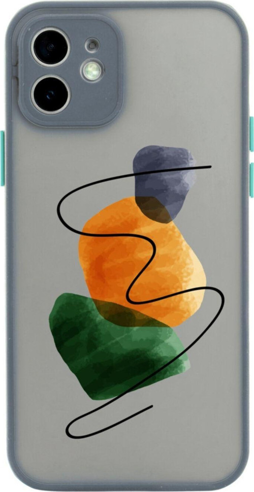 Iphone 11 Lüx Kamera Lens Korumalı Art 3 Gri Telefon Kılıfı