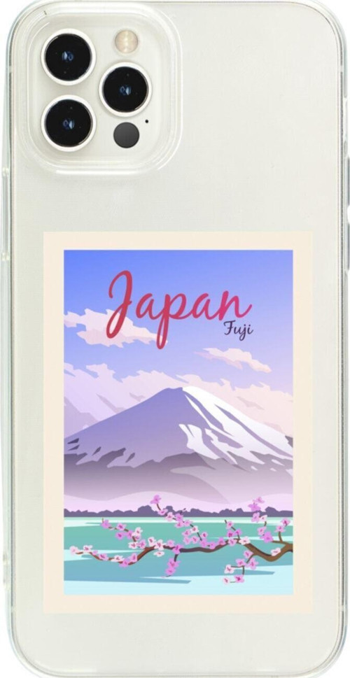 İphone 15 Pro Japan Fuji Şeffaf Telefon Kılıfı