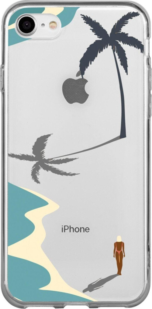 İphone Se Plaj Women Şeffaf Telefon Kılıfı