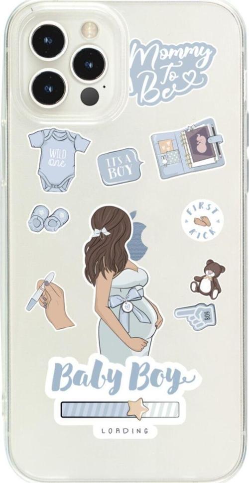 Iphone 12 Pro Baby Boy Şeffaf Telefon Kılıfı