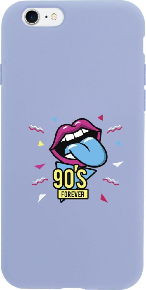 İphone Se Uyumlu 90'S Forever Tasarımlı Lila Telefon Kılıfı