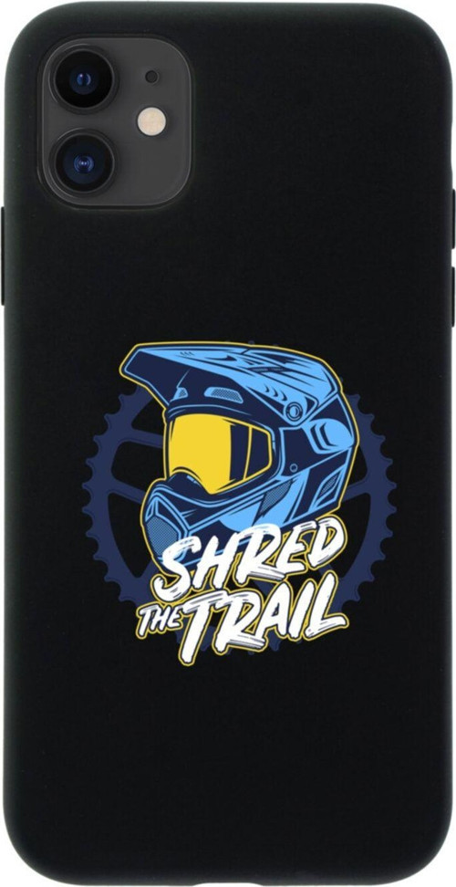 İphone 12 Shred The Trail Tasarımlı Siyah Telefon Kılıfı