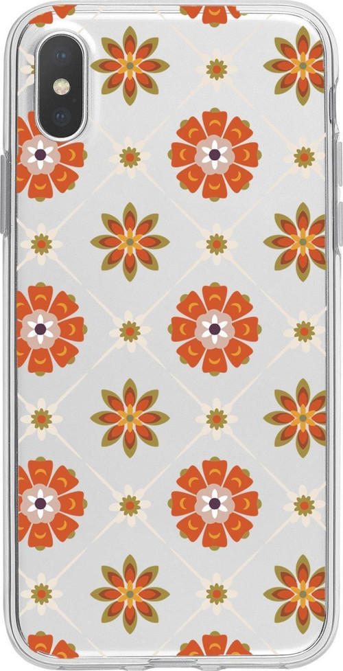 İphone Xs Uyumlu Nostaljik Motifler Desenli Premium Şeffaf Silikon Kılıf