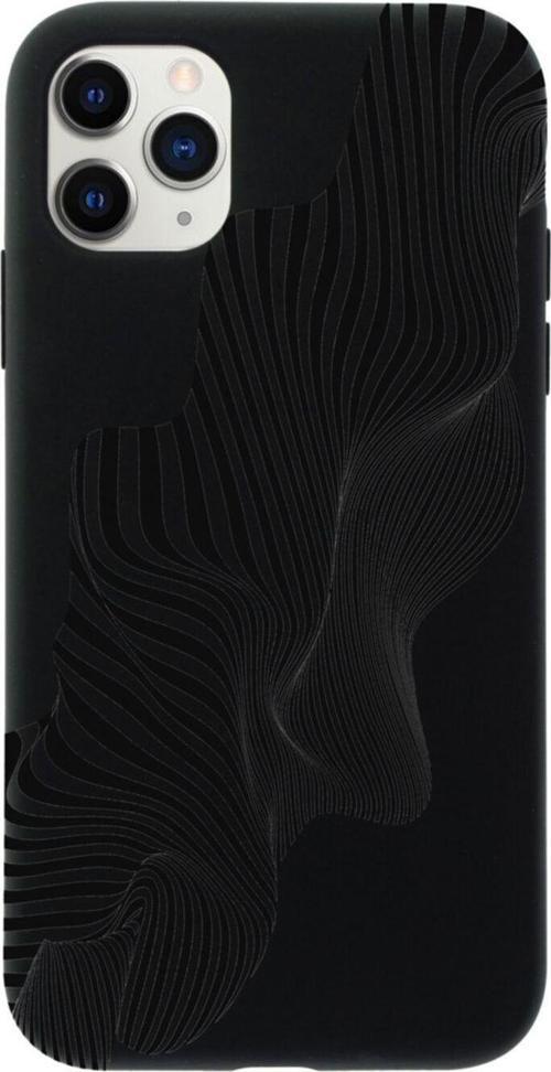 Iphone 11 Pro Local Zebra Tasarımlı Siyah Telefon Kılıfı