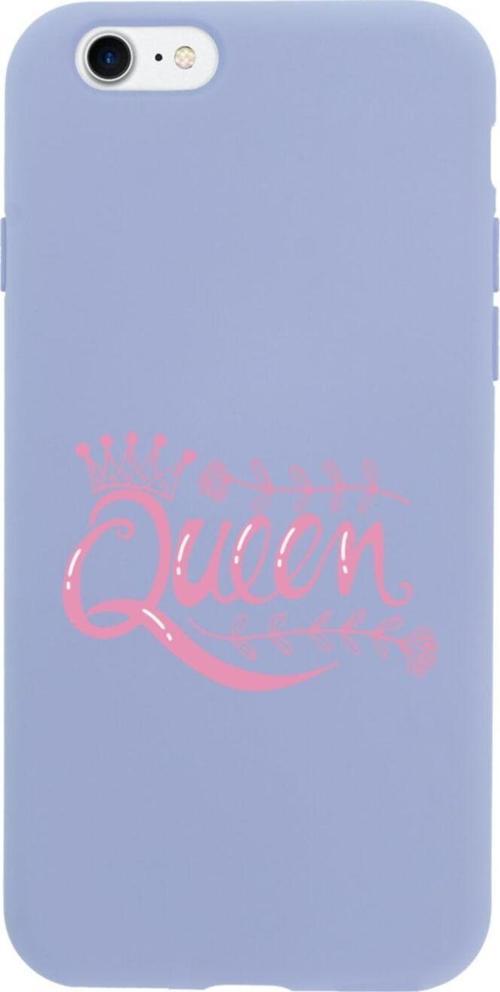 İphone 7 Queen Tasarımlı Lila Telefon Kılıfı