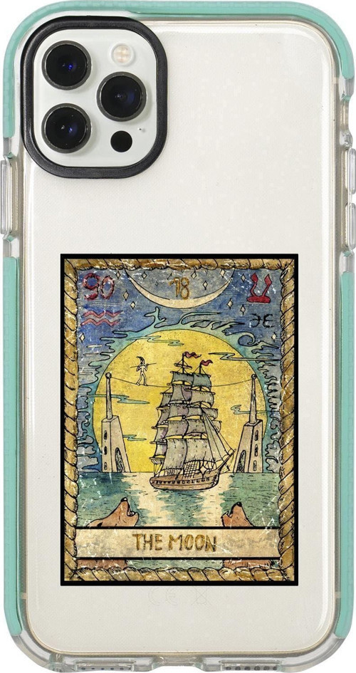 Iphone 12 Pro The Moon Desenli Candy Bumper Silikonlu Telefon Kılıfı
