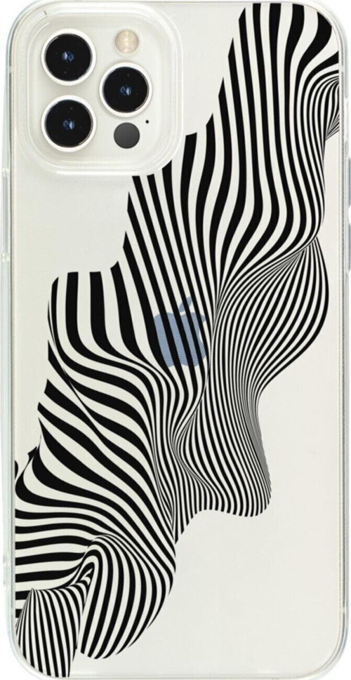 İphone 15 Pro Local Zebra Şeffaf Telefon Kılıfı