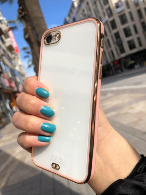 İphone 7 Electrolize Silikonlu Premium Şeffaf Kılıf