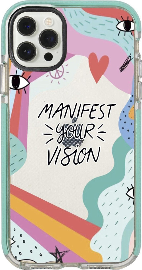 Iphone 12 Pro Manifest Your Vision Candy Bumper Silikonlu Telefon Kılıfı