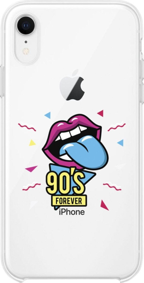 İphone Xr 90'S Forever Desenli Şeffaf Telefon Kılıfı