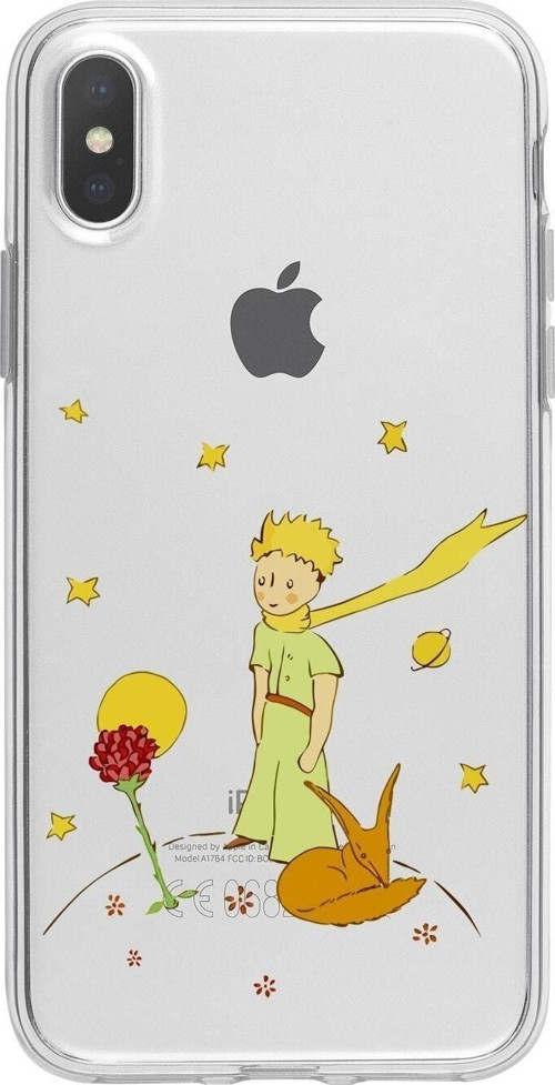 İphone Xs Le Petit Prince Desenli Şeffaf Telefon Kılıfı