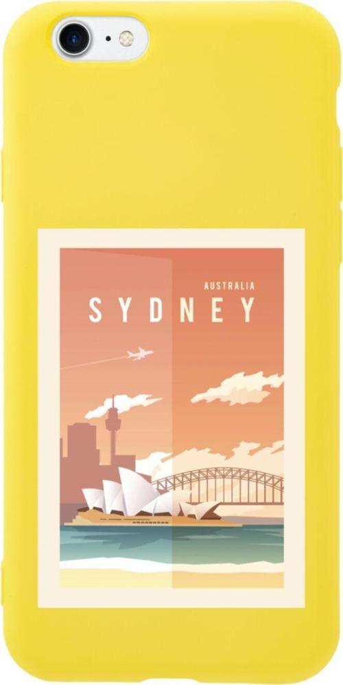 İphone 7 Sydney Tasarımlı Sarı Telefon Kılıfı