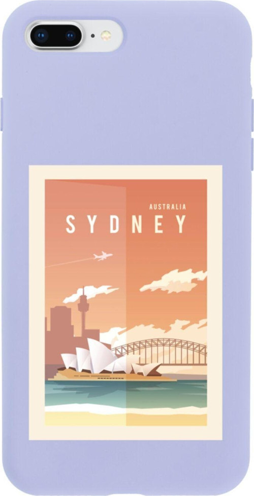 İphone 7 Plus Sydney Tasarımlı Lila Telefon Kılıfı
