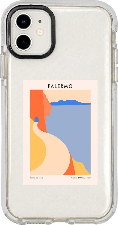 Iphone 11 Palermo Desenli Candy Bumper Silikonlu Telefon Kılıfı