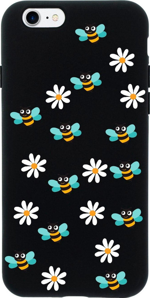 İphone 8 Bee Etiket Tasarımlı Haki Telefon Kılıfı