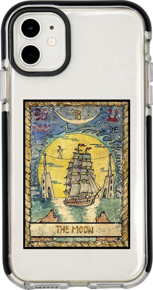 Iphone 11 The Moon Desenli Candy Bumper Silikonlu Telefon Kılıfı