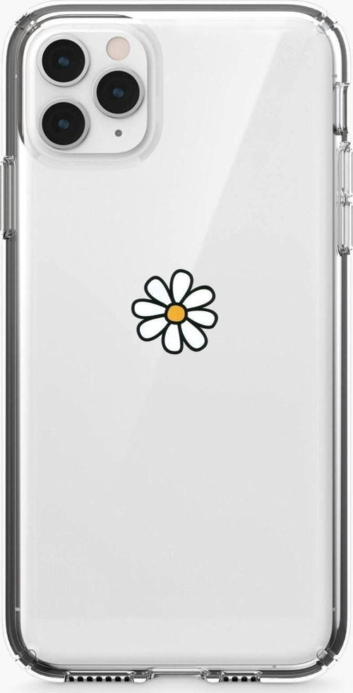Papatya Tasarımlı Iphone 11 Pro Max Şeffaf Telefon Kılıfı