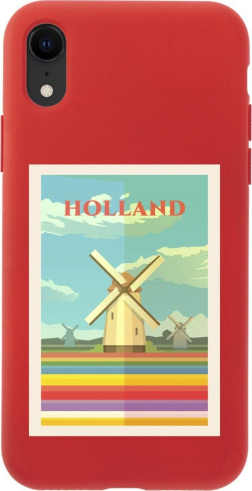 İphone Xr Holland Tasarımlı Kırmızı Telefon Kılıfı