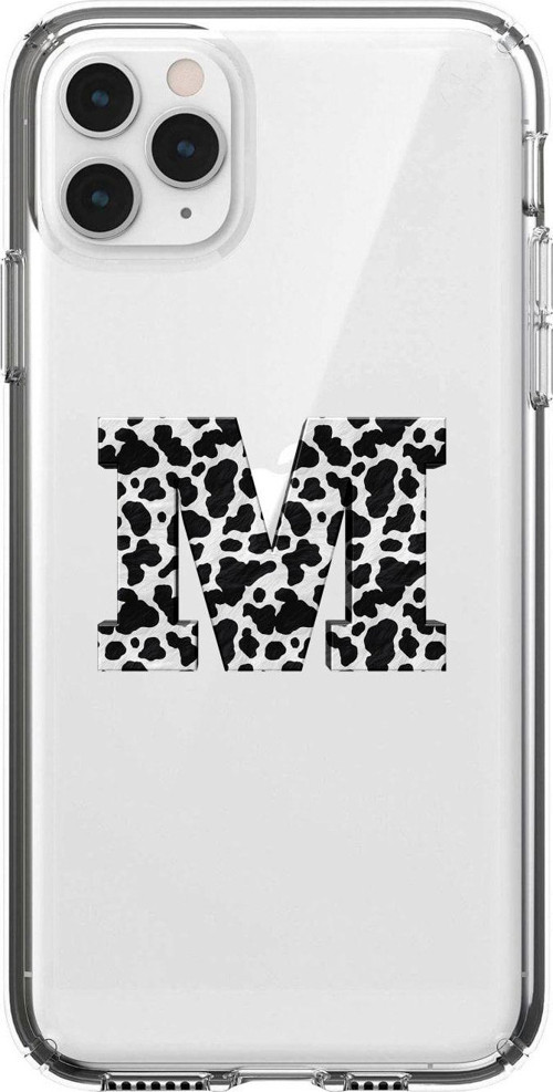 Iphone 11 Pro Max M Harfi Desenli Şeffaf Telefon Kılıfı
