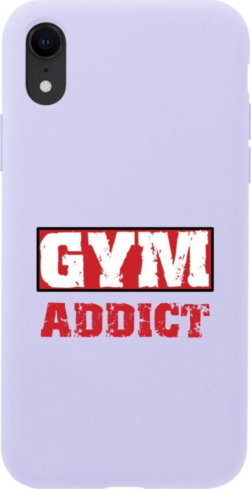 İphone Xr Gym Addict Tasarımlı Lila Telefon Kılıfı