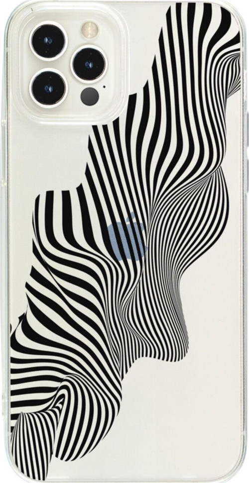 Iphone 12 Pro Local Zebra Şeffaf Telefon Kılıfı