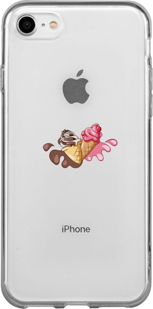 İphone Se Dondurmalar Şeffaf Telefon Kılıfı