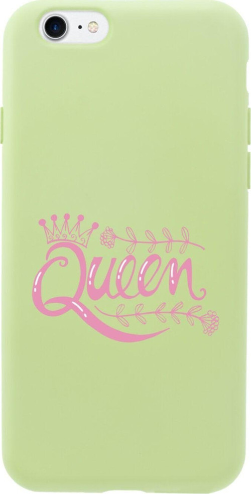İphone 8 Queen Tasarımlı Yeşil Telefon Kılıfı