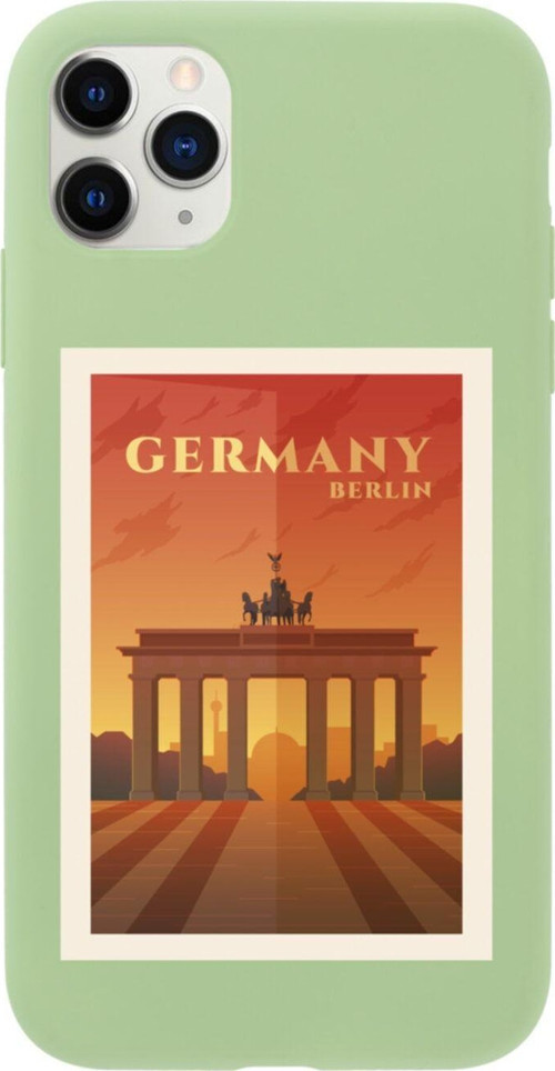 Iphone 11 Pro Max Germany Tasarımlı Yeşil Telefon Kılıfı