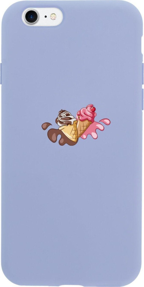İphone 8 Ice Cream Tasarımlı Lila Telefon Kılıfı