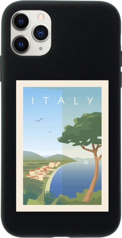 Iphone 11 Pro Italy Tasarımlı Siyah Telefon Kılıfı