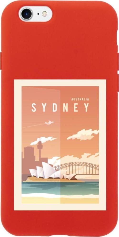 İphone 7 Sydney Tasarımlı Kırmızı Telefon Kılıfı