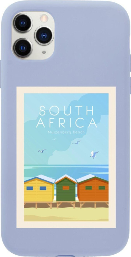 Iphone 11 Pro South Africa Tasarımlı Lila Telefon Kılıfı
