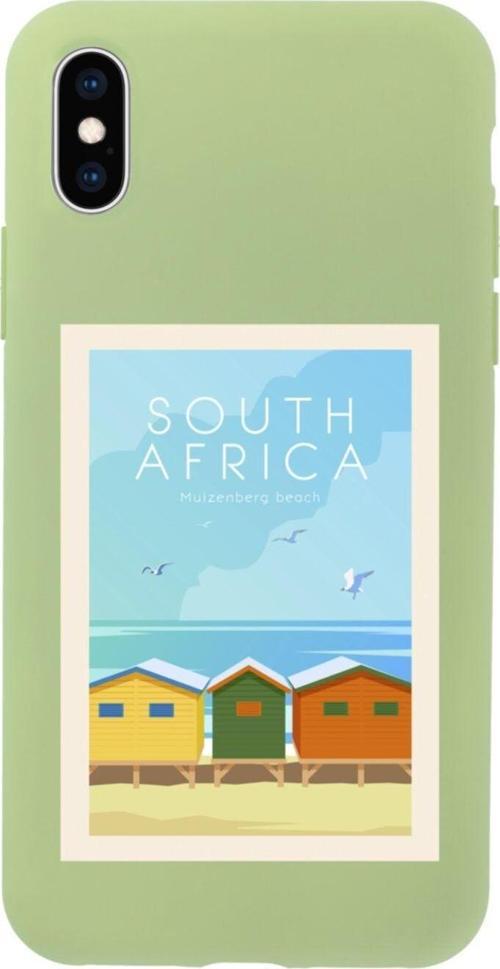 İphone X South Africa Tasarımlı Yeşil Telefon Kılıfı