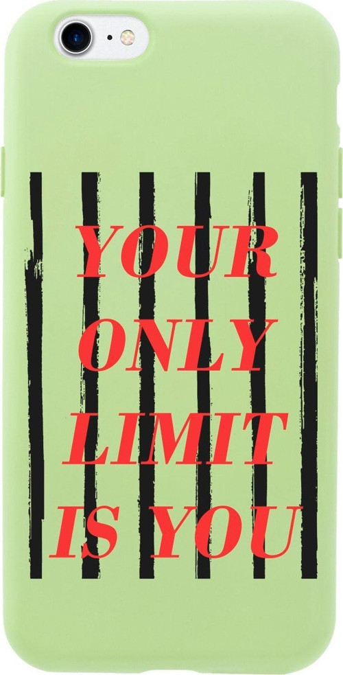 İphone 7 Your Only Lımıt Is You Tasarımlı Yeşil Telefon Kılıfı