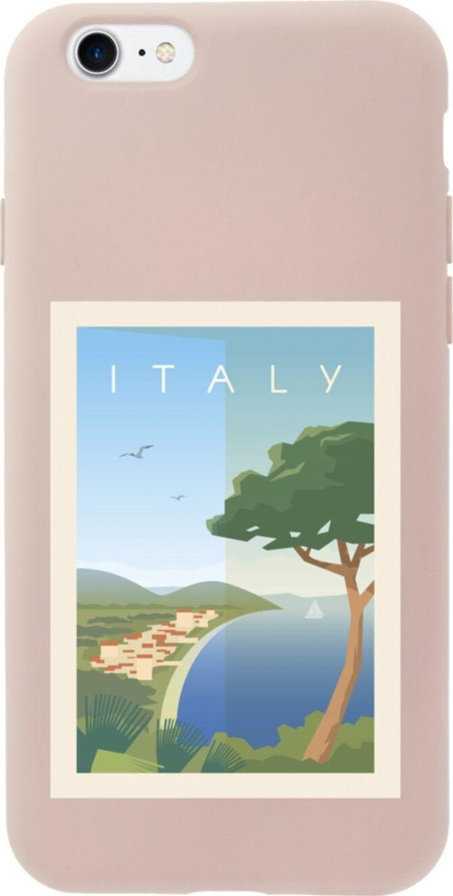 İphone Se Italy Tasarımlı Pembe Telefon Kılıfı