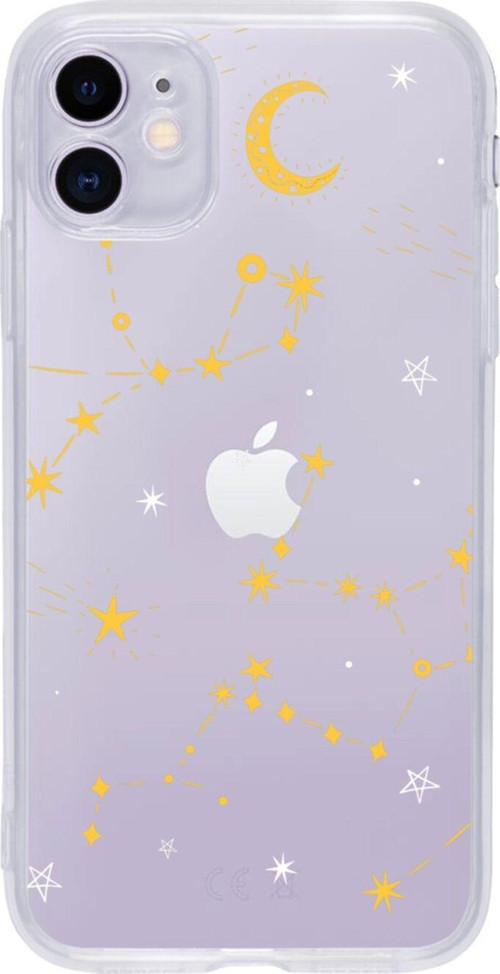 Iphone 11 Ay Ve Güneş Sistemi Şeffaf Telefon Kılıfı